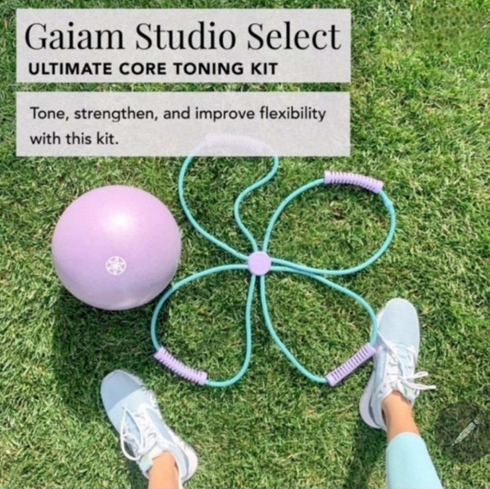 GAIAM Ultimate Core Toning Kit with Ab Ball and 4-Looped Core Reformer